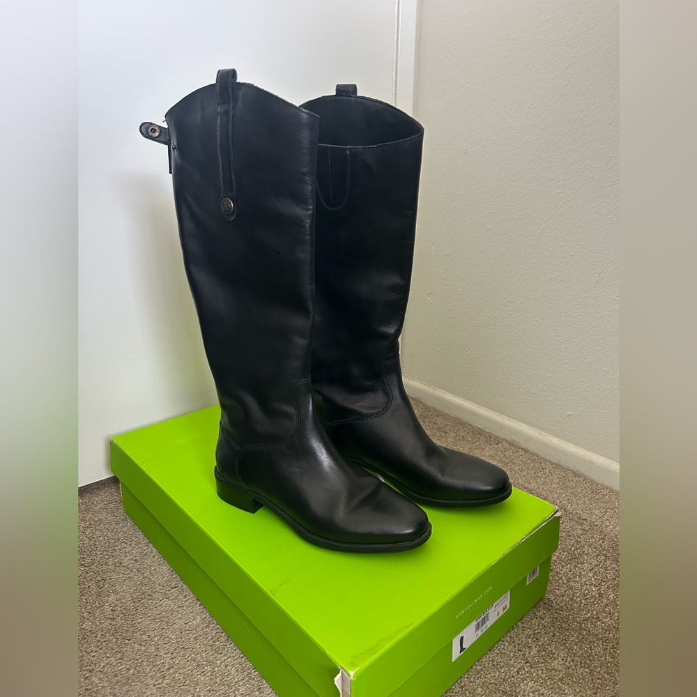 Sam Edelman Tall Black Penny Boots in size 9US